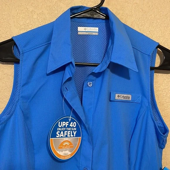 NEW WITH TAGS COLUMBIA SLEEVELESS SHIRT!!! - Picture 2 of 4